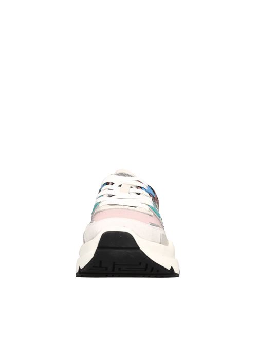 Sneakers in pelle e camoscio EMANUELLE VEE | 441P-102-11-P011CBROSA-BEIGE-ROSA ZEBRA-BLU-VERD